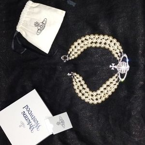 Vivienne Westwood 3 row pearl necklace